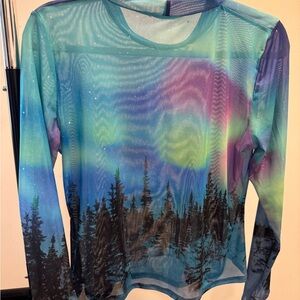Blackmilk Northern Lights Sheer Top